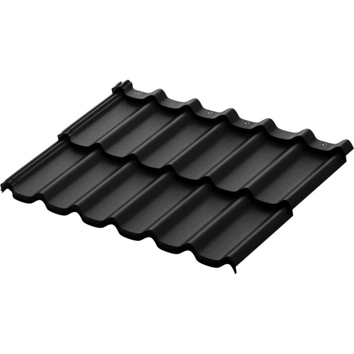 Профиль модульный Aquasystem Стокгольм 0,45 мм PE Matt Zn 140 (Россия) RAL 9005 (черный)